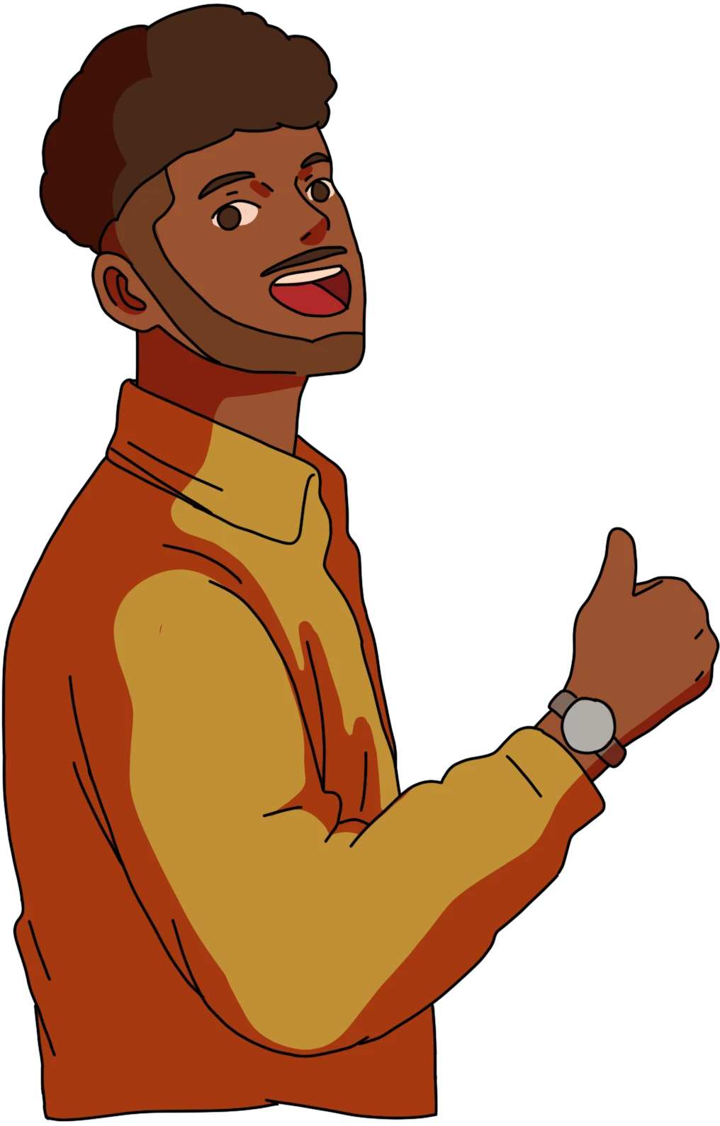 Guy Thumbs Up illustration