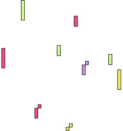 Pixel confetti illustration